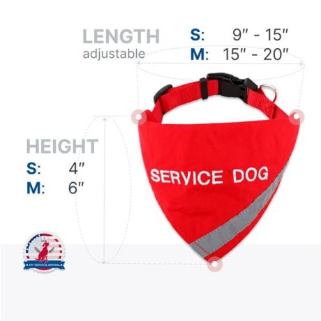 Service Dog Bandana with Collar | Online ♥ MyServiceAnimal