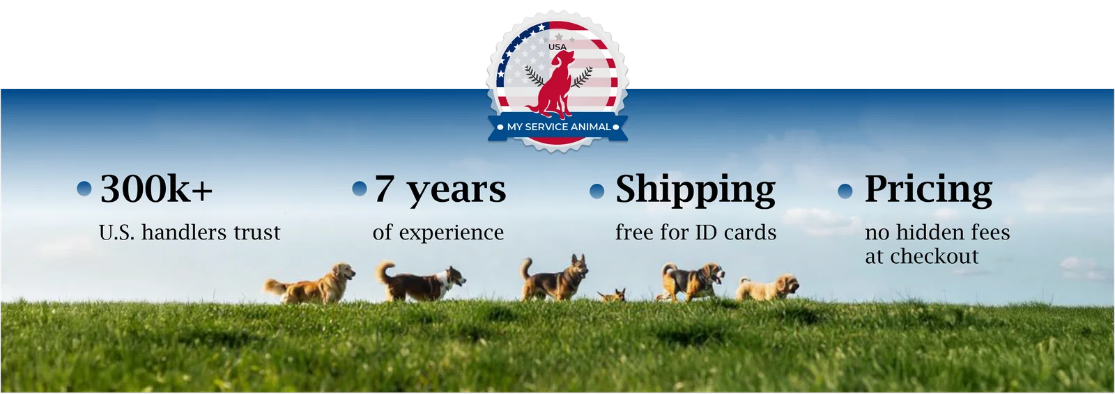 MyServiceAnimal registration benefits