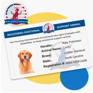 Emotional Support Animal Registration ID Card