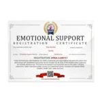 Emotional Support Animal Certificate