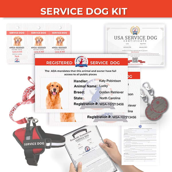 Service Dog Registration Full Kit Set