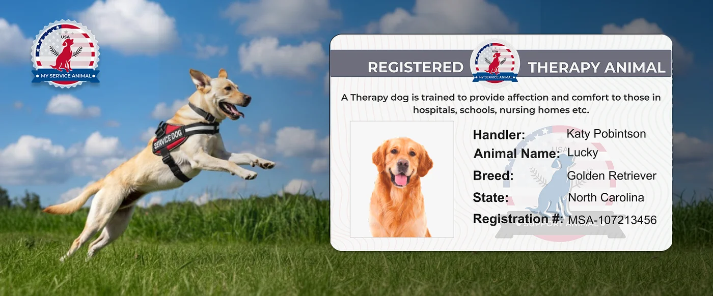 Therapy Animal ID banner