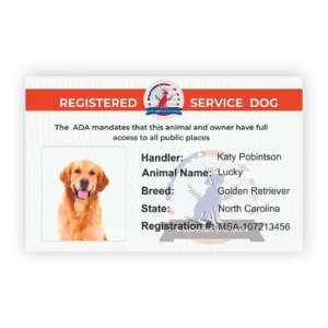 Service Dog Registration