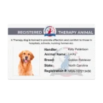 Therapy Animal Registration
