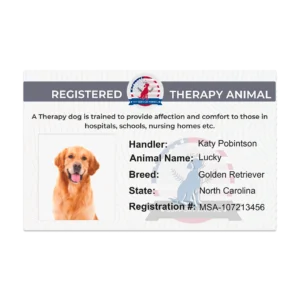 Therapy Animal Registration