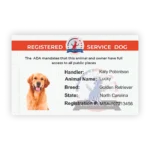 Service Dog Registration