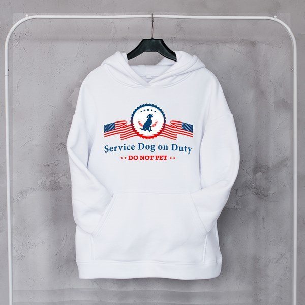 service dog on duty hoodie
