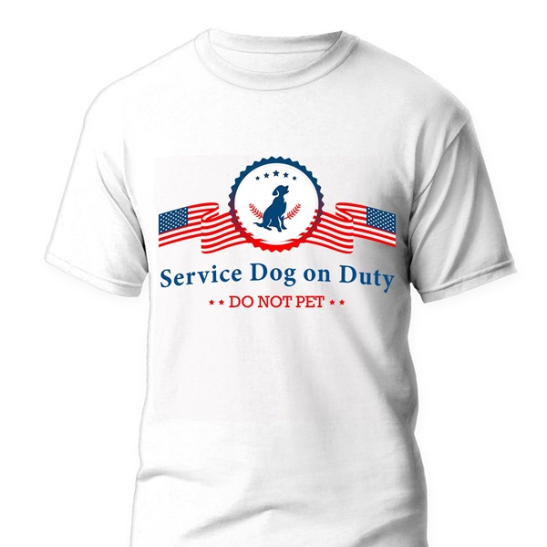 Service Dog On Duty tshirt