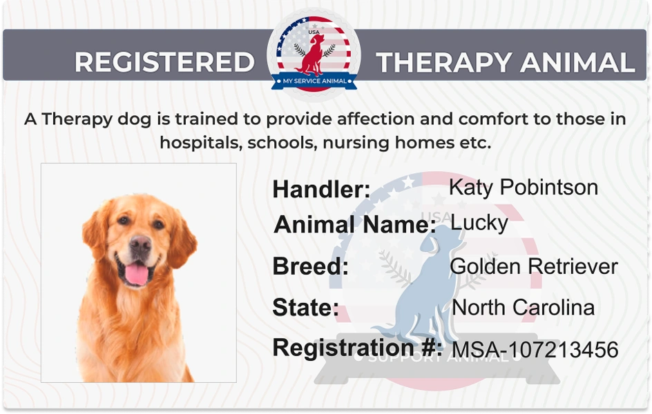 Service Dog Registration ID