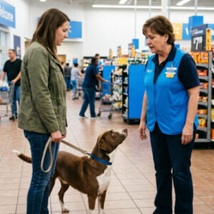 assistance animal in walmart