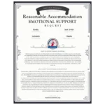 ESA reasonable accommodation request letter for housing with transparent background