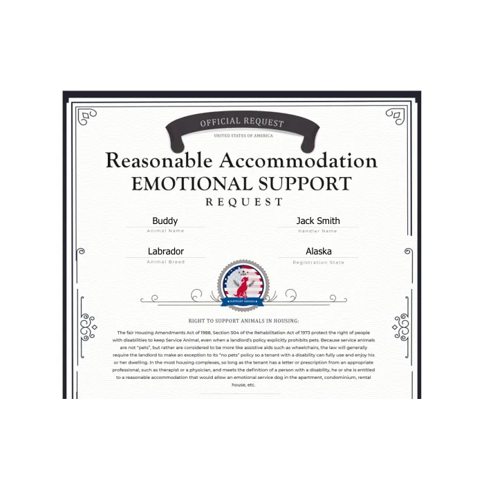 Service Dog Registration ID