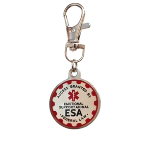 Emotional Support Animal Metal Tag
