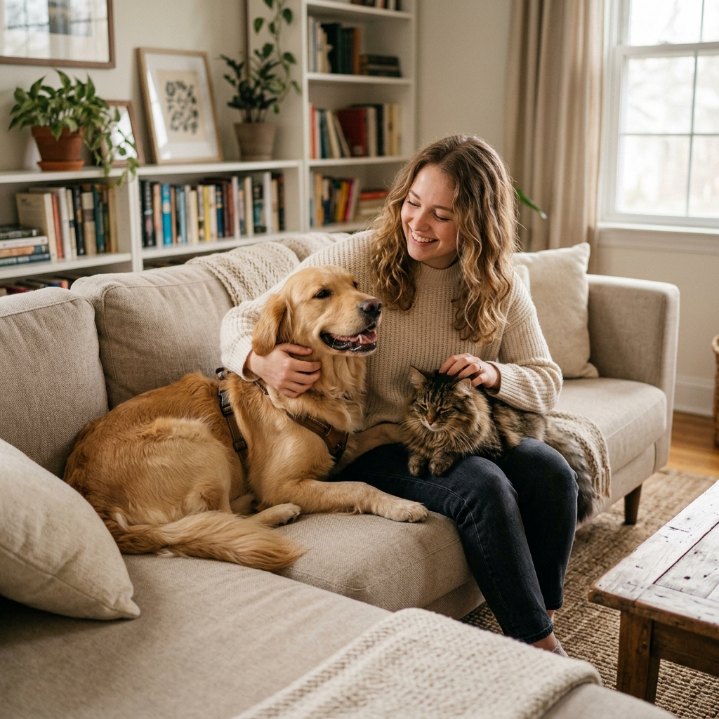 Multiple Emotional Support Animals (Dogs and Cats)