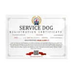 Service Dog Certificate | MyServiceAnimal.org